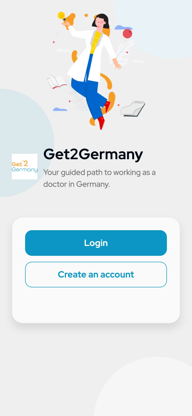 Willkommensansicht der modularen React-Native-App