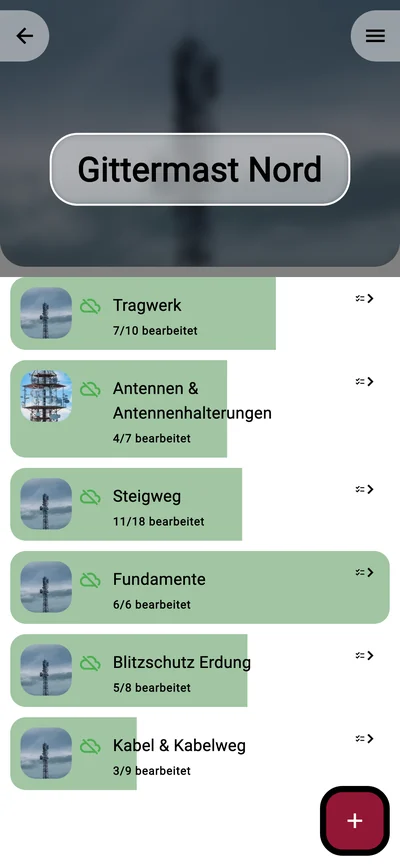 Inspector: Originale Prüfkategorien mit Musterbefunden