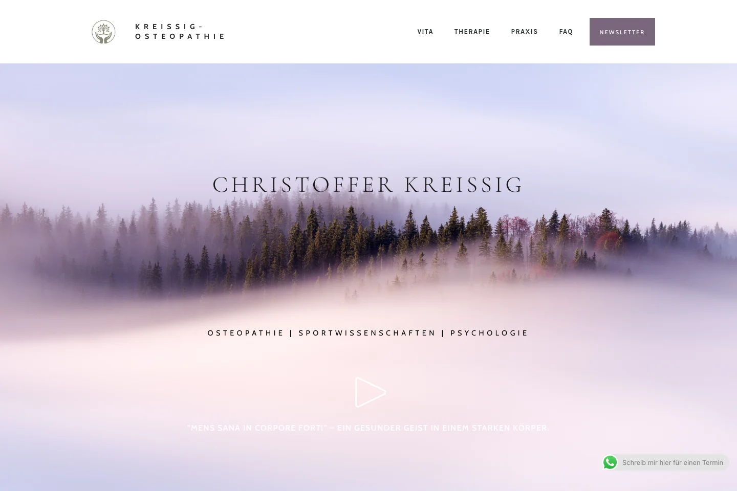 Startseite der veröffentlichten Praxiswebsite · 14.10.2026.